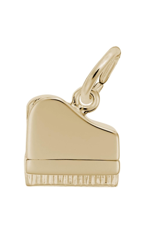 14K Yellow Gold Piano Charm