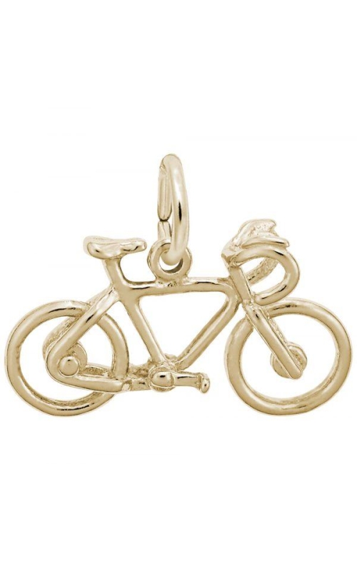 14K Yellow Gold Bicycle Charm