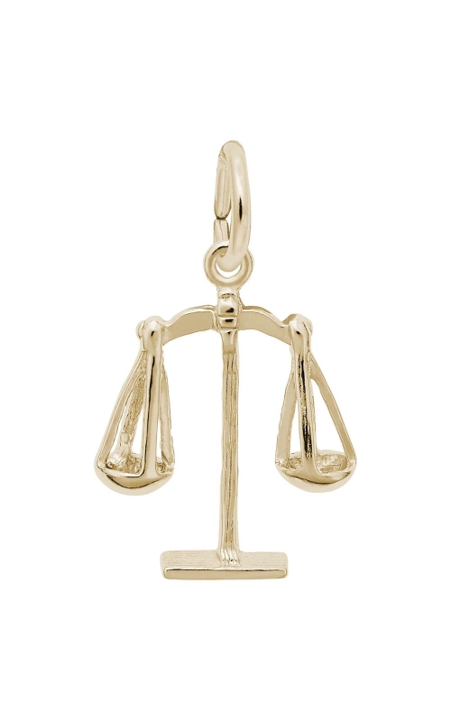 14K Yellow Gold Scales of Justice Charm