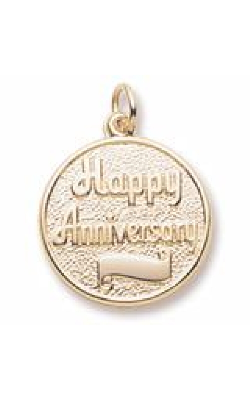 14K Yellow Gold Anniversary Charm
