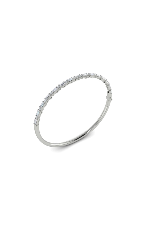 VLORA Adella Diamond Baguette Hinged Bangle