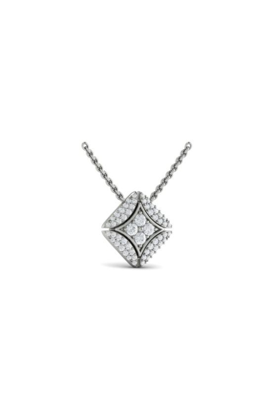 VLORA Estrella Diamond Vlora Star with Channel Set Diamond Cluster Pendant Necklace