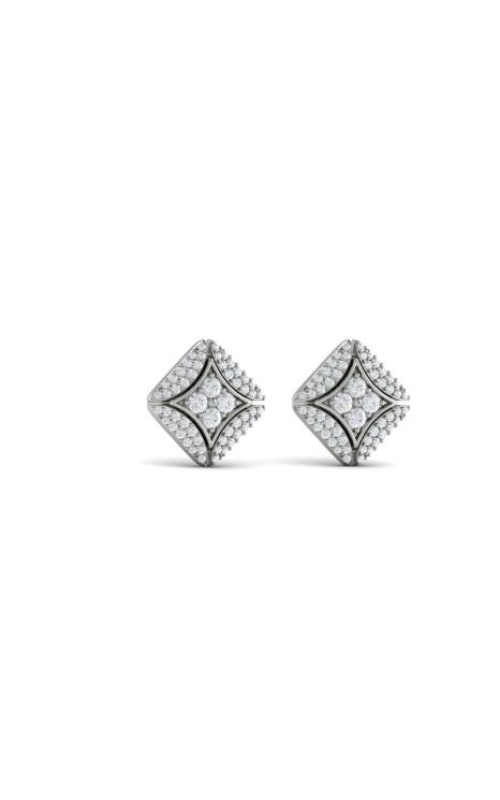 VLORA Estrella Diamond Vlora Star with Channel Set Diamond Cluster Stud Earrings