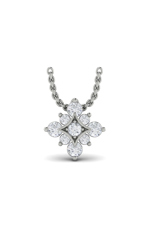 VLORA Estrella Floating Diamond Star Pendant Necklace
