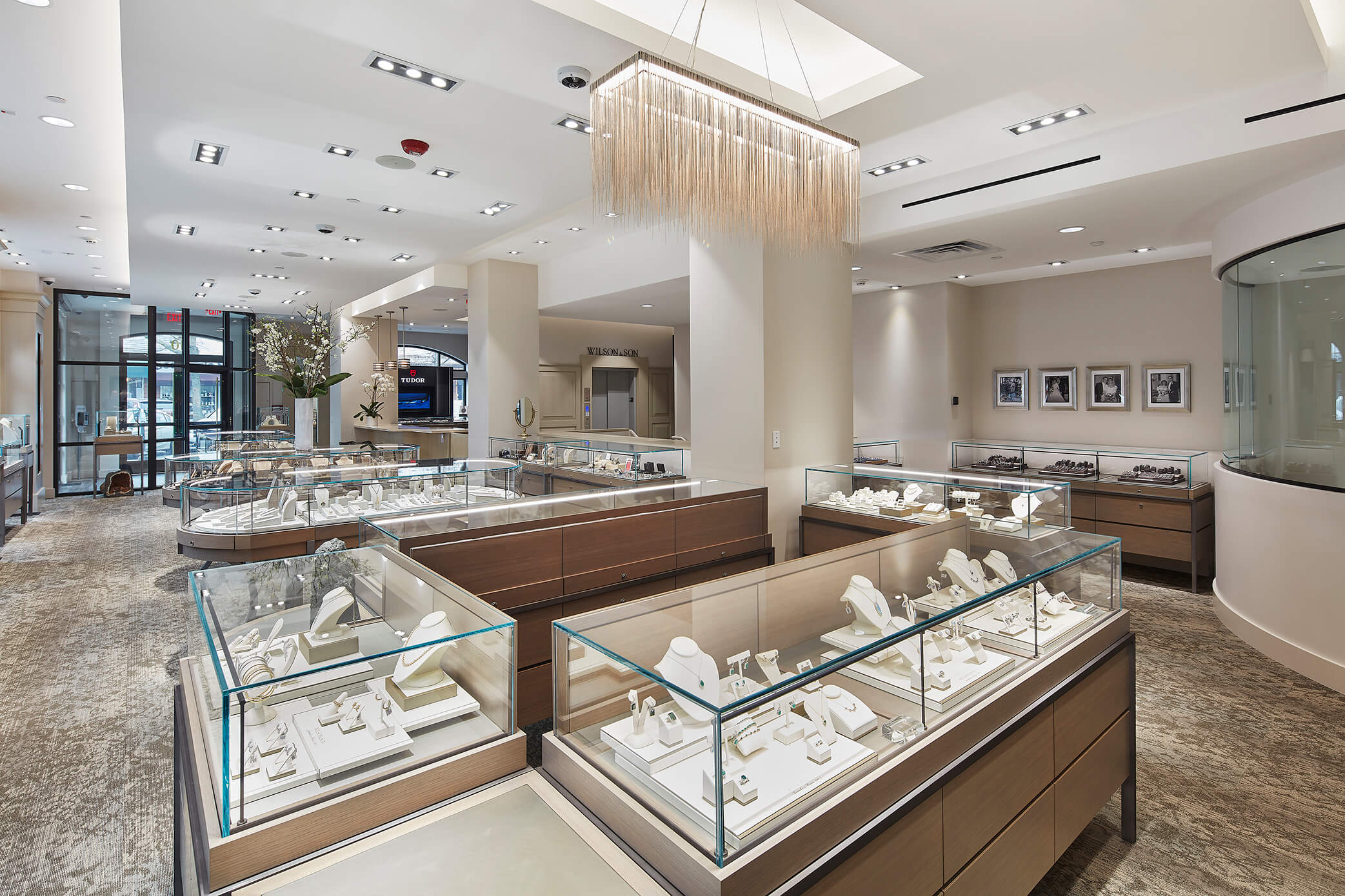 The Wilson & Son Jewelers showroom in Scarsdale, New York. The Wilson & Son Jewelers showroom in Scarsdale, New York.