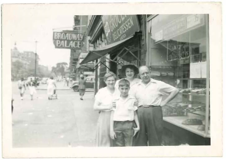 Ira Wilson with his grandparents, Lena and Morris, and his Mother, Adele