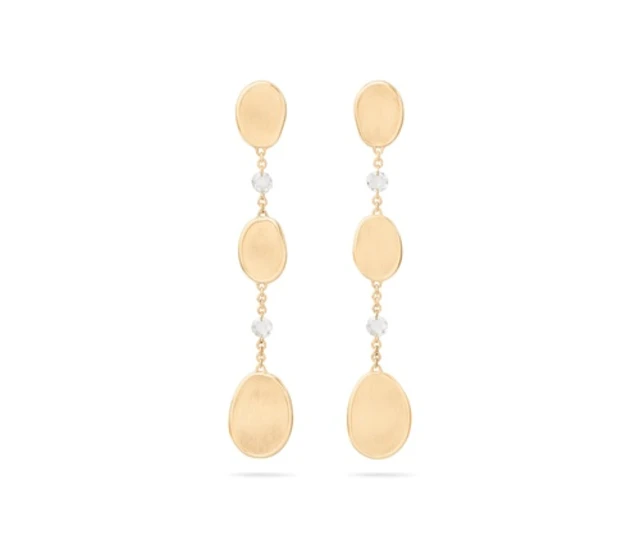 MARCO BICEGO LUNARIA ALTA 18K YELLOW GOLD CHANDELIER EARRINGS WITH DIAMONDS